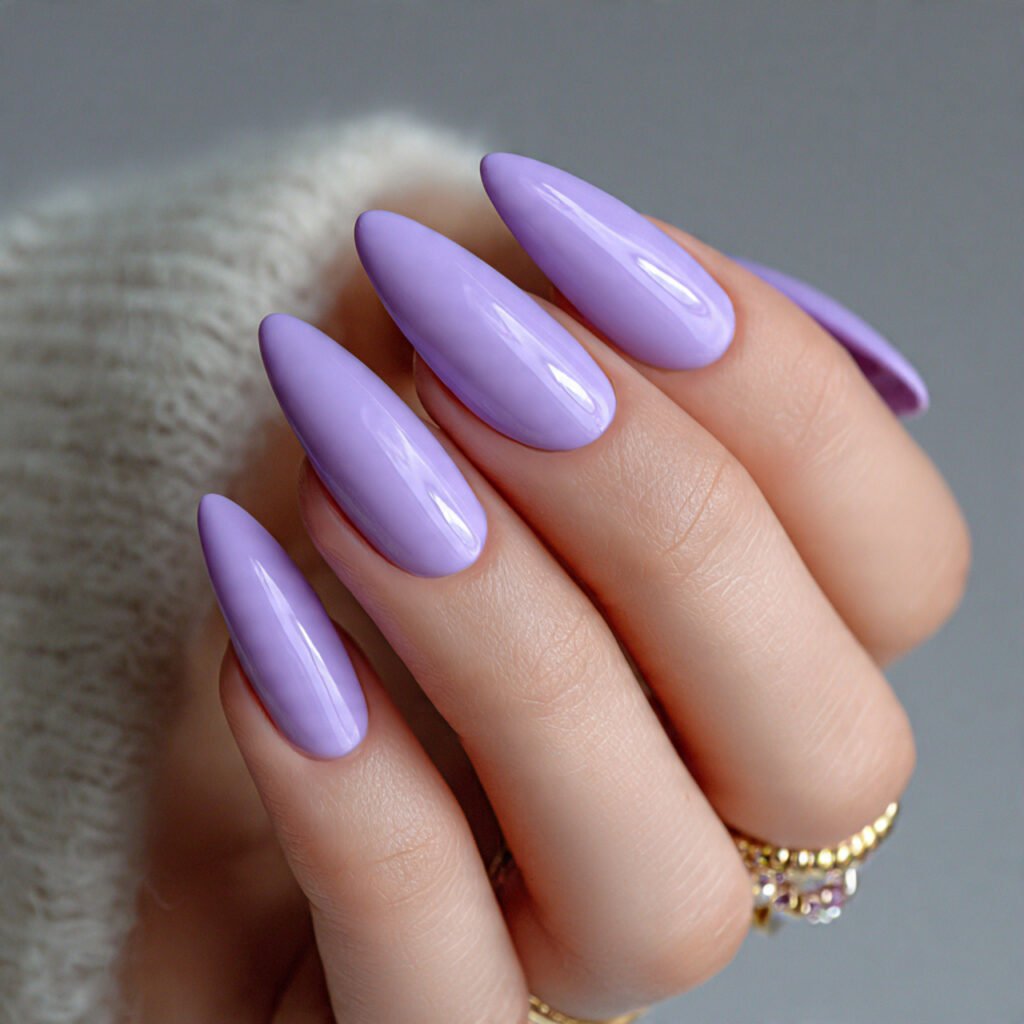 lavender gloss nails