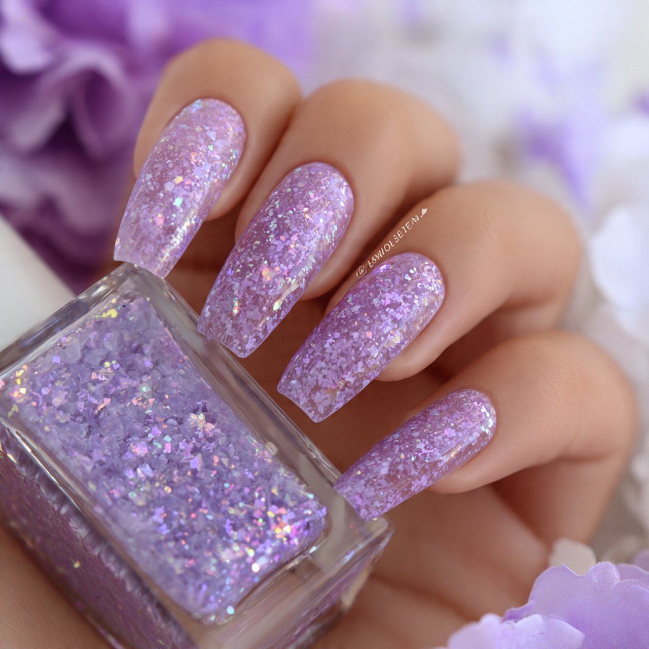 Nail Ideas Summer: Clients Actually Love 13 lavender ice nails natural nails