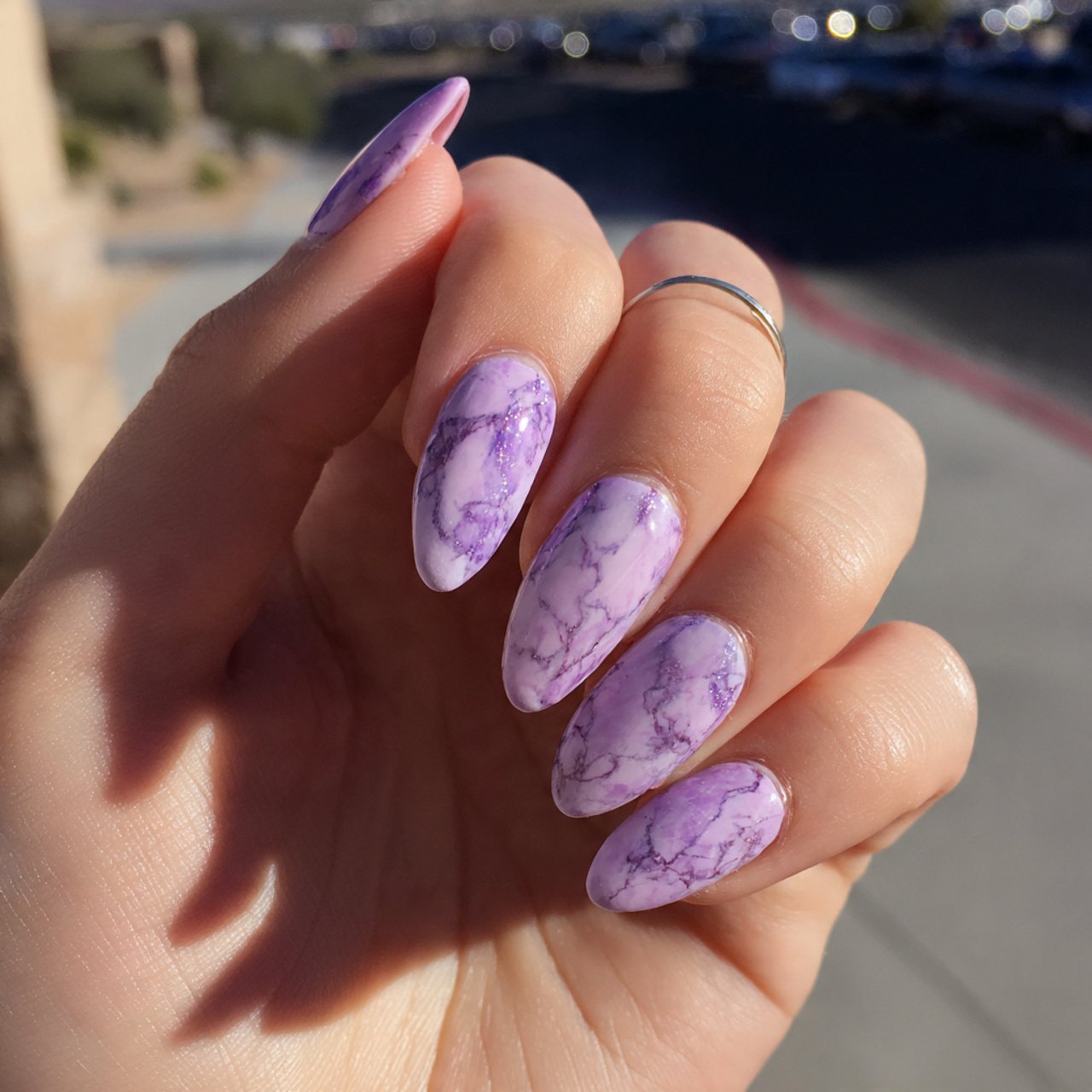 lavender marble nails excellent nails