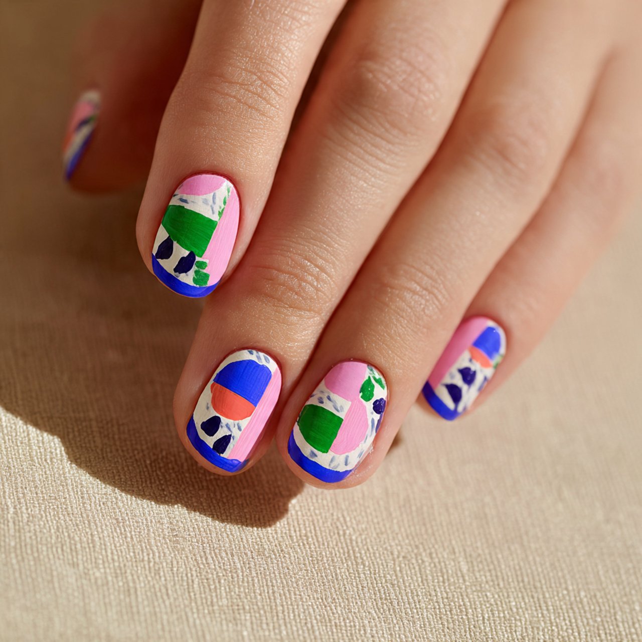 light blue micro french on base attractive nails 1