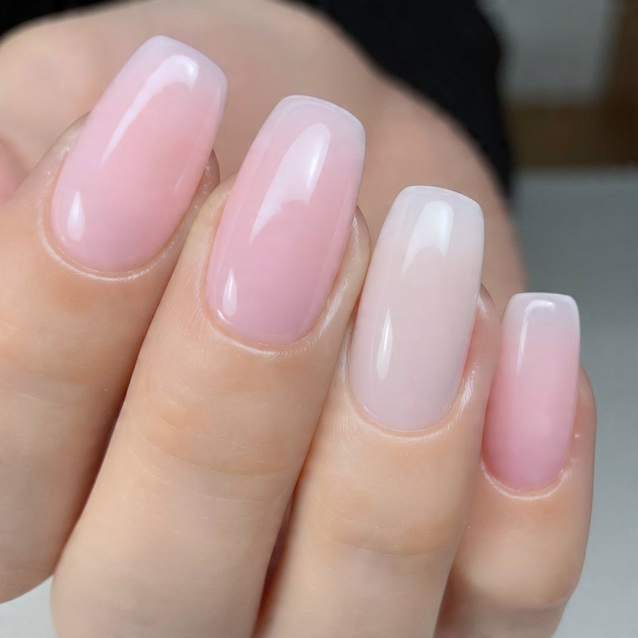 lip gloss nails sheer pink jelly high shine attrac 1