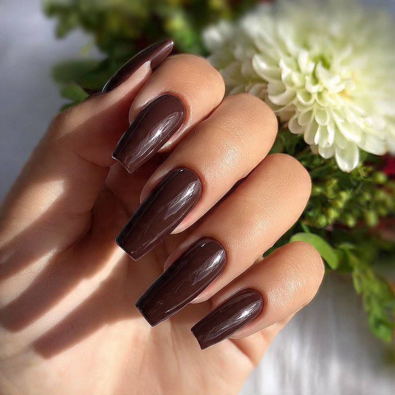long brown latte nails attractive nails
