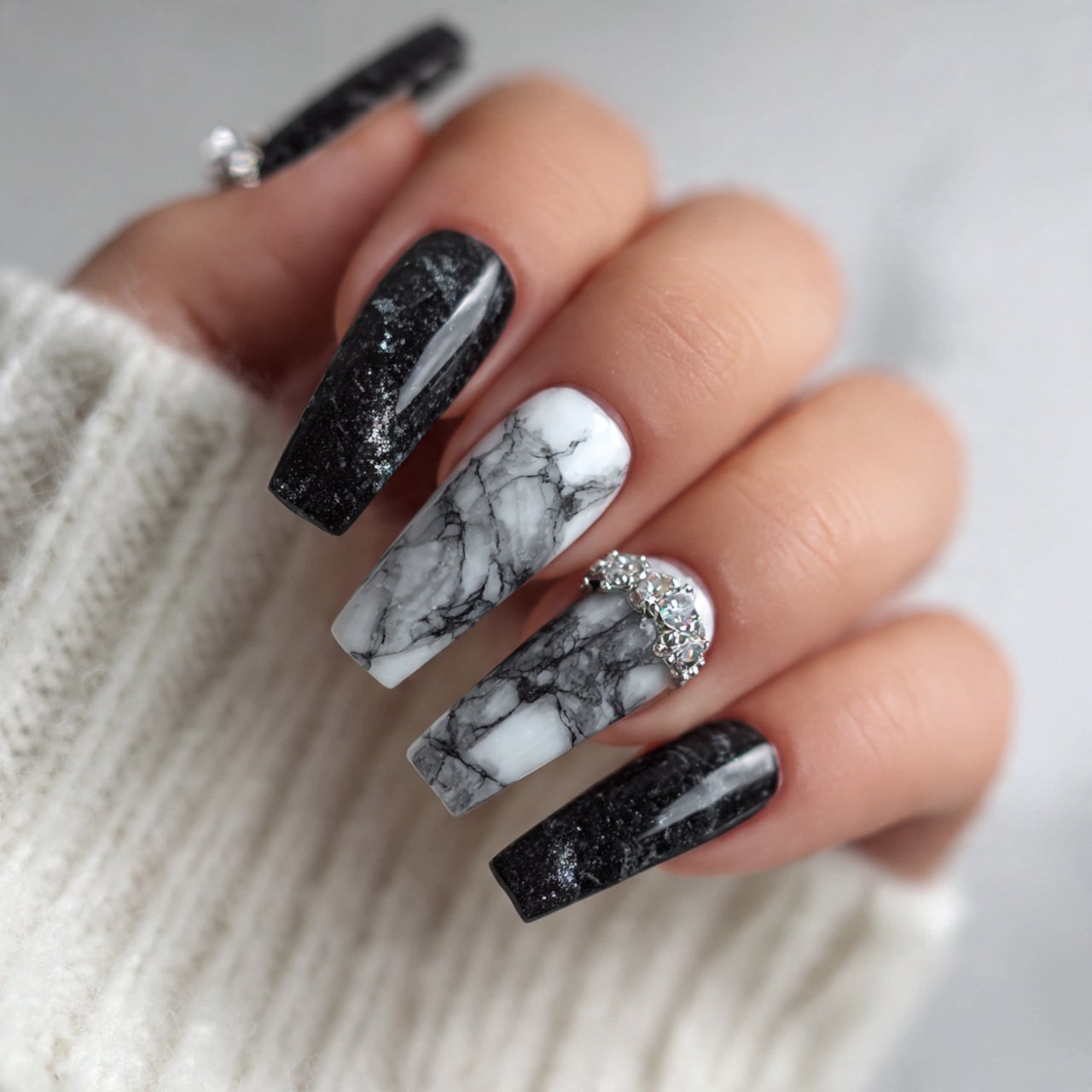 marble ballerina nails attractive nails