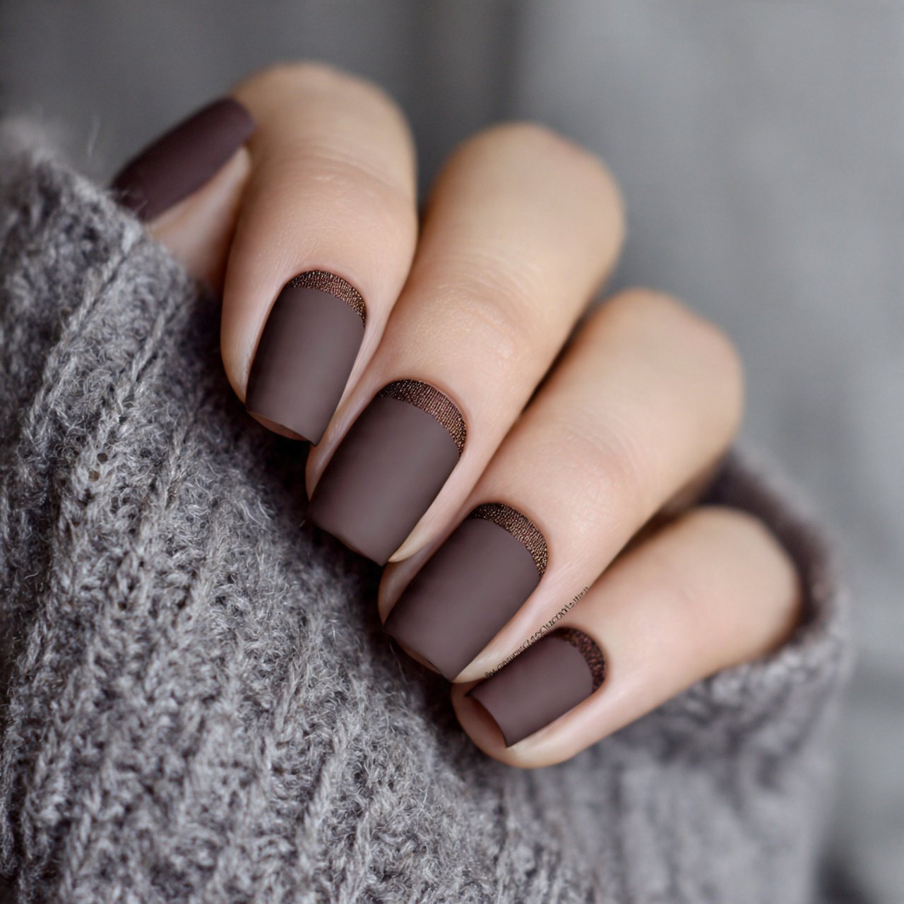 matte mocha nails attractive nails