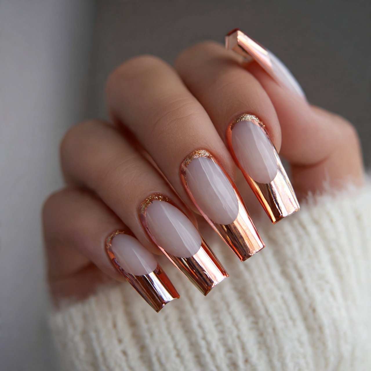 New Year’s Eve Nails: The Ultimate Guide to Show-Stopping Nail Designs for the Holiday Season 3 metallic french tips beautiful nails