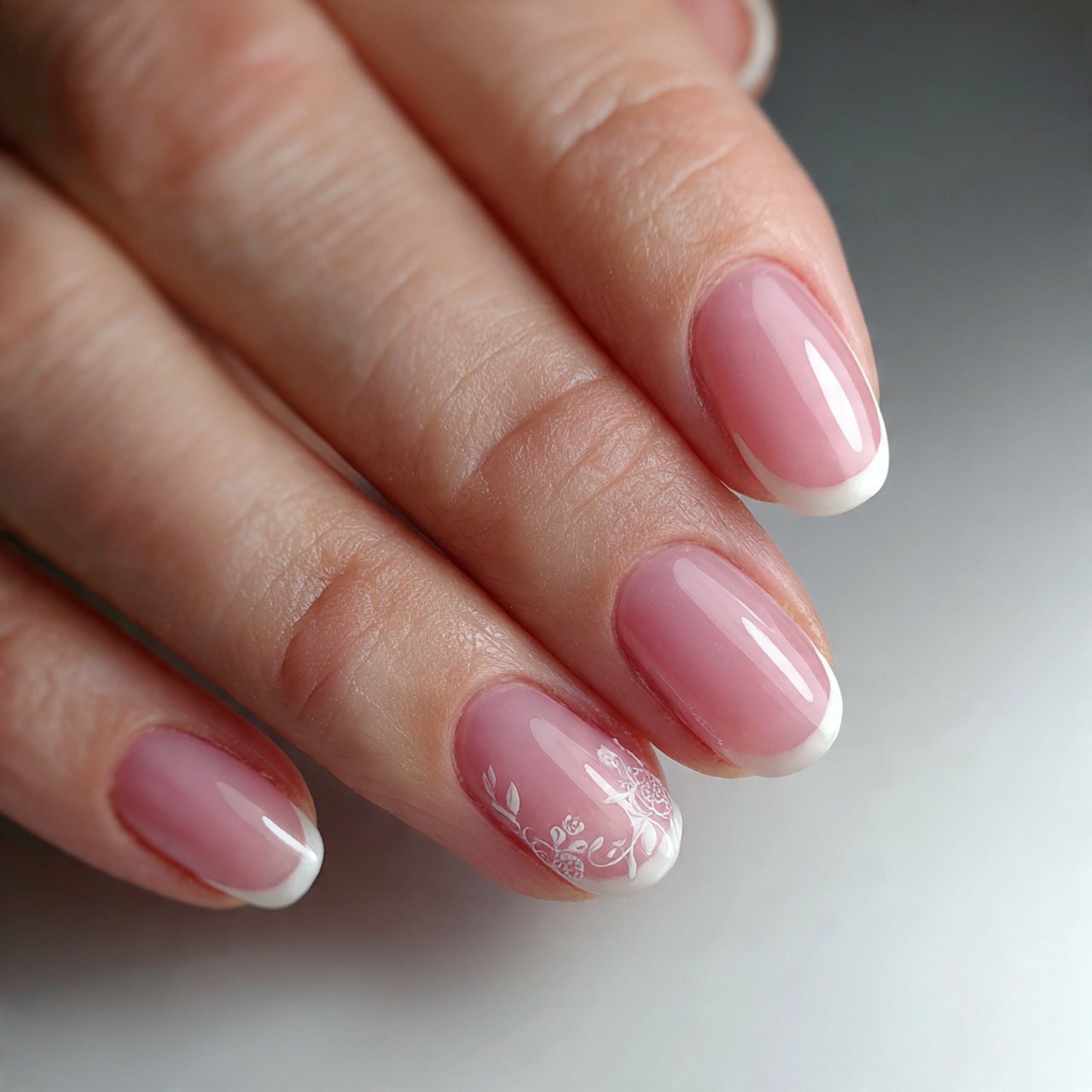 micro french birthday nails short stunning nails