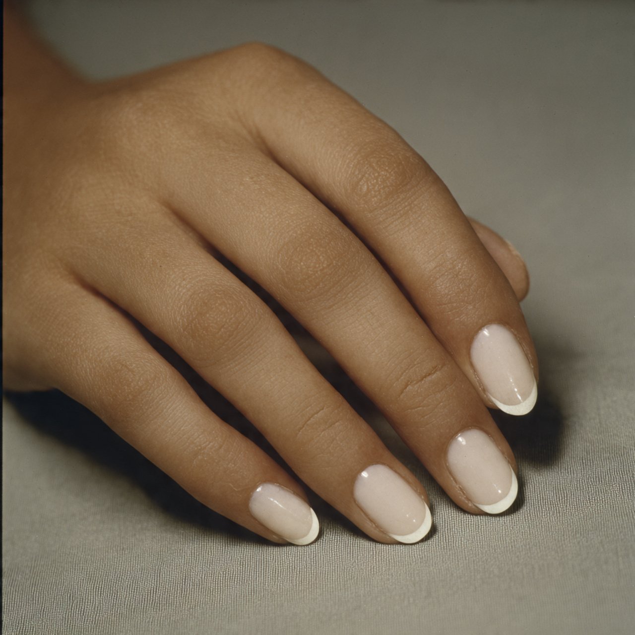 micro french in soft white attractive nails