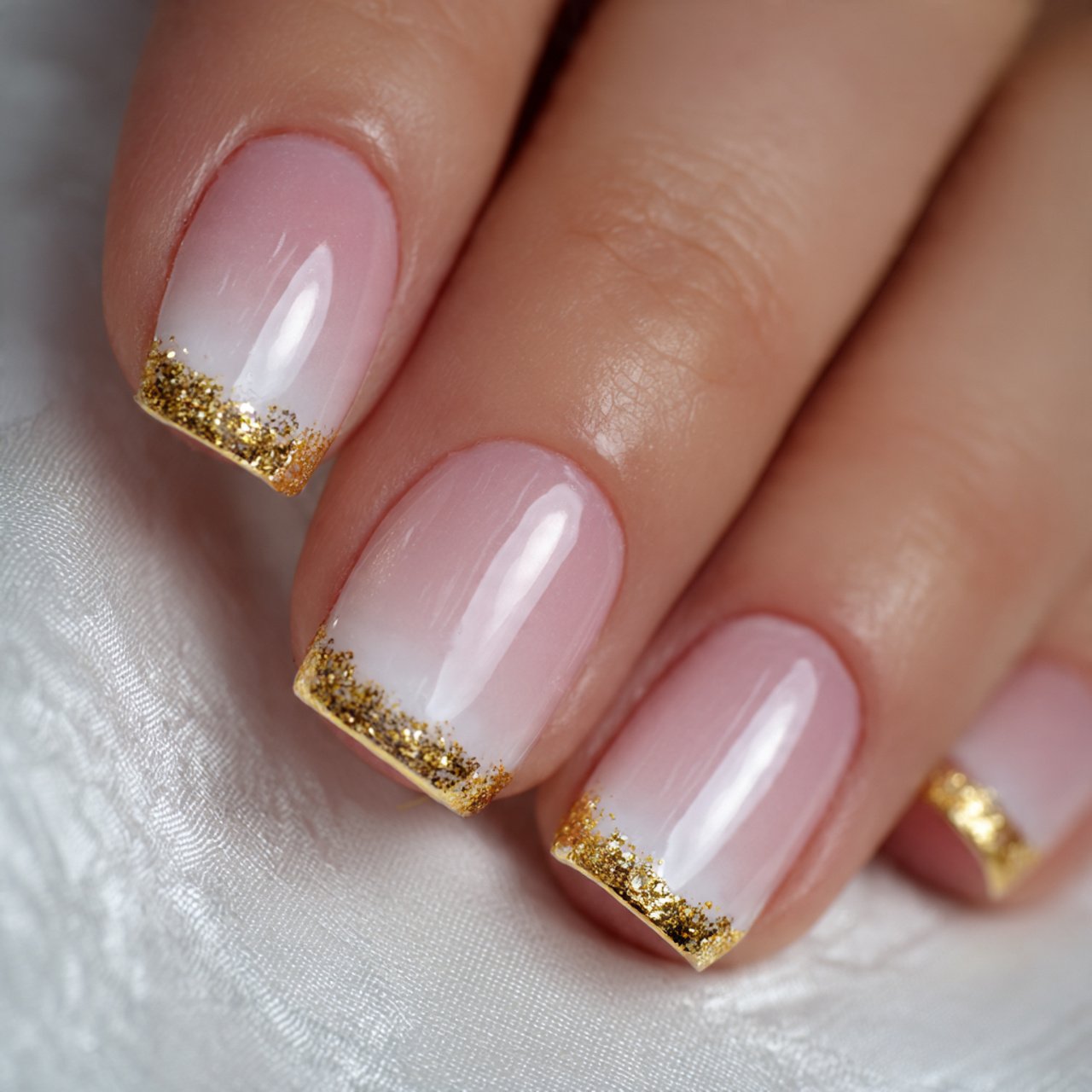 micro french nails elegant nails
