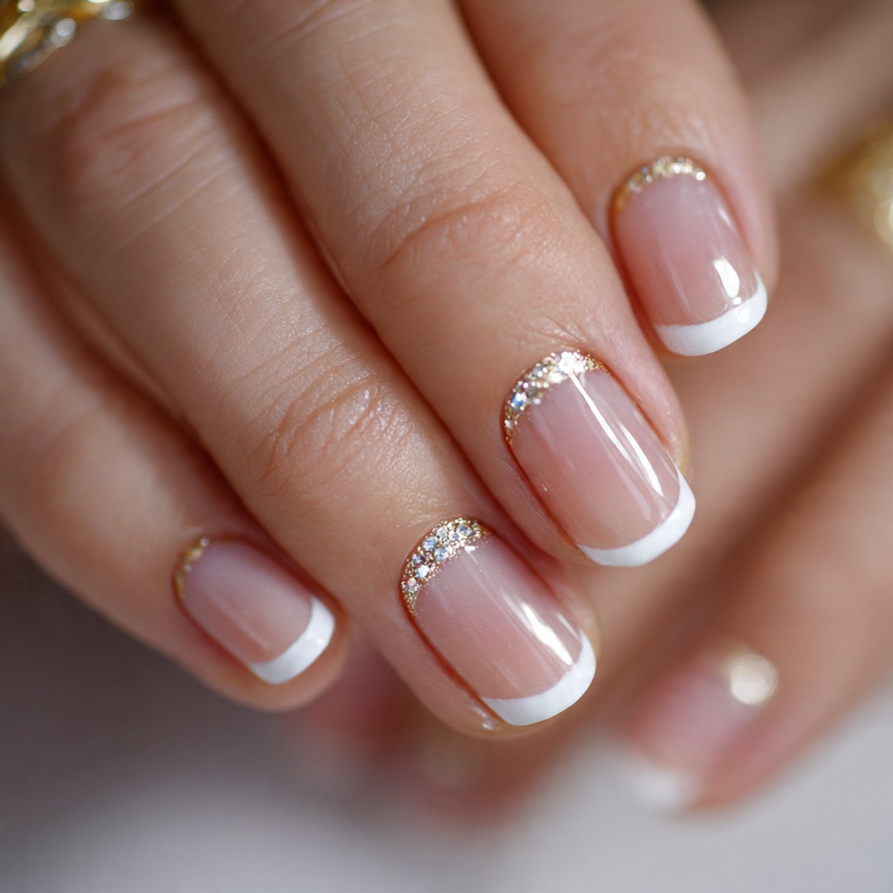 Nail Ideas Short: Nails Actually Suit 3 micro french short nails gorgeous nails