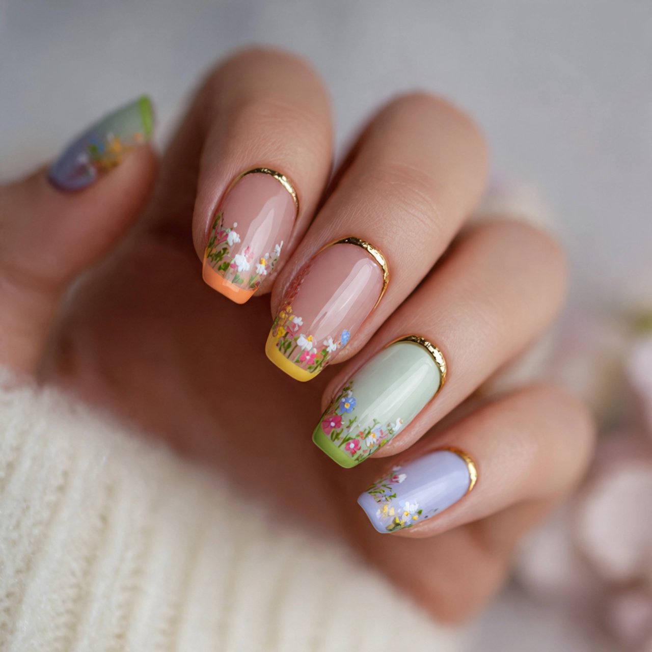 Nails Inspiration Summer: 15 Fresh, Stylish Nail Ideas for a Polished Seasonal Look 4 micro pastel french tips nature look nails