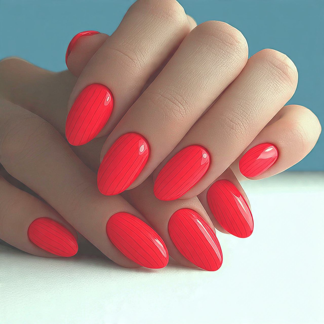 milky acrylics with high gloss attractive nails