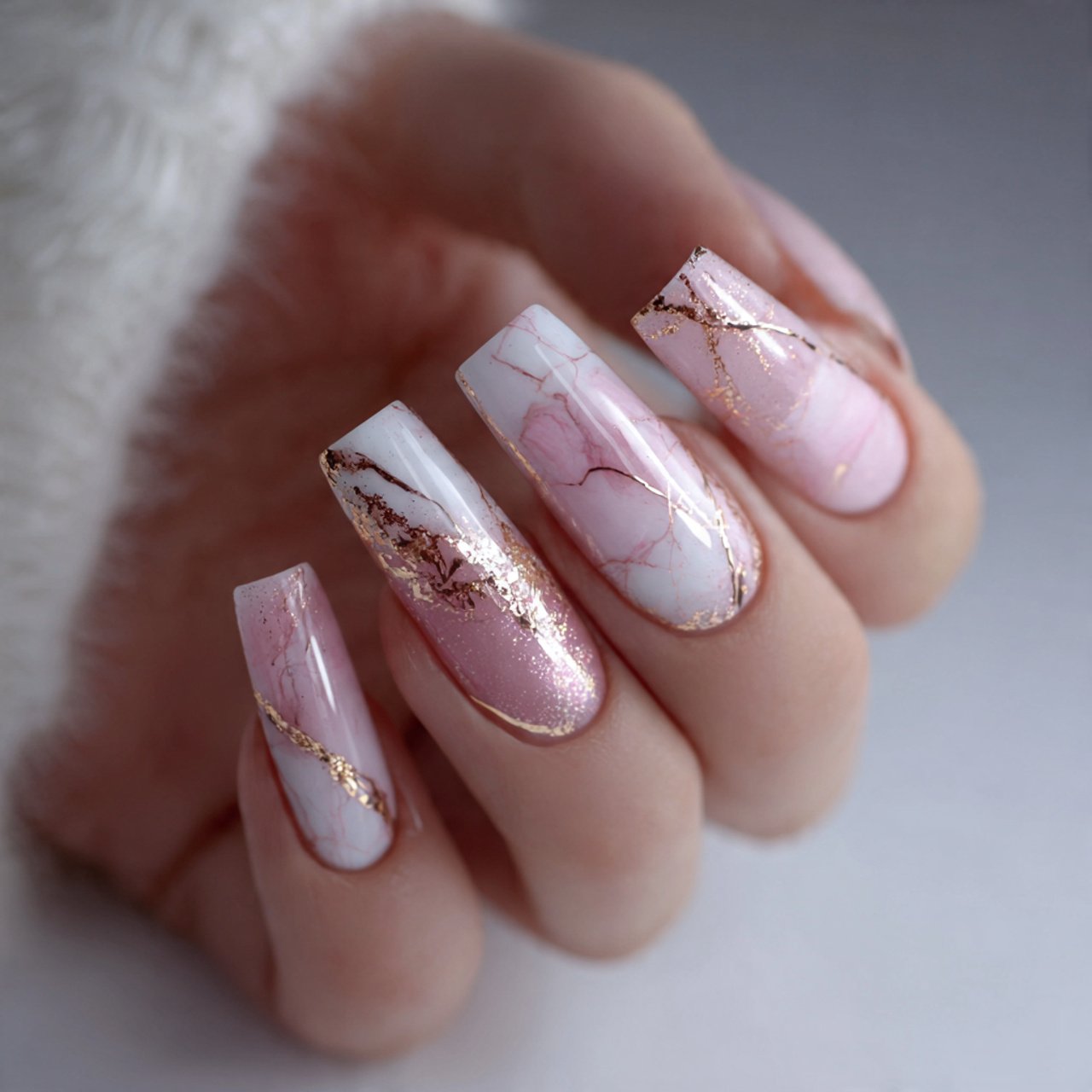 milky ballerina nails elegant nails