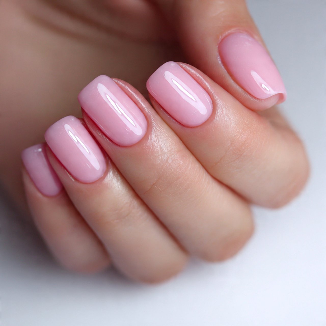 milky gloss nails attractive nails