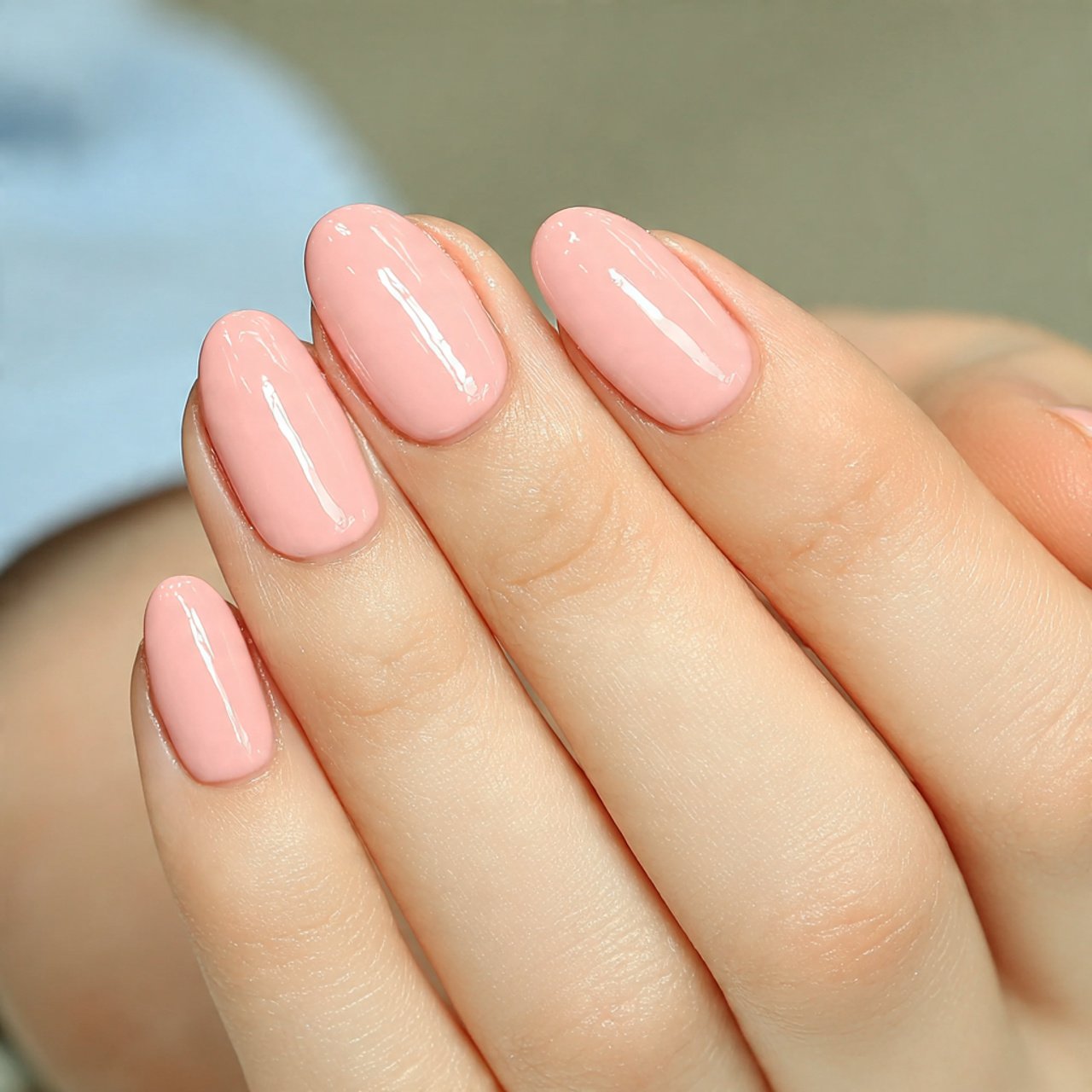 milky pink glazed almond nails attractive looks na