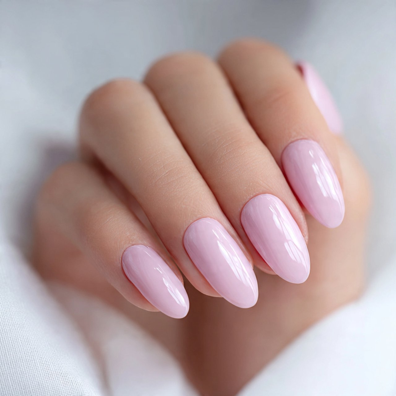milky pink gloss nails 2