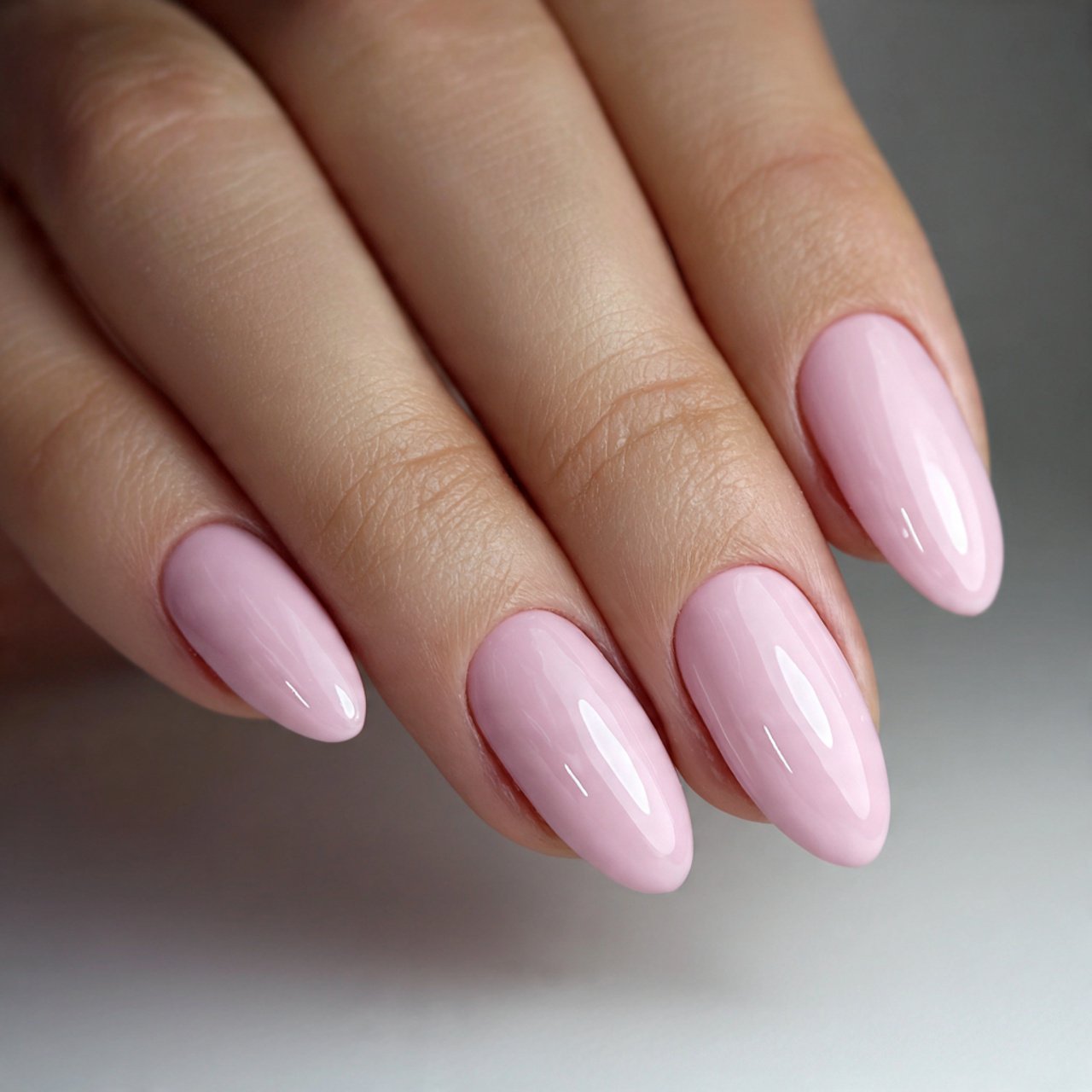 milky pink gloss nails attractive nails