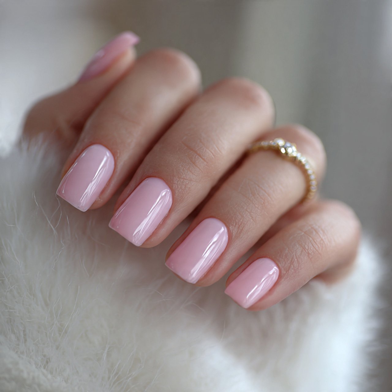 Nail Ideas Short: Nails Actually Suit 1 milky pink short nails stunning nails