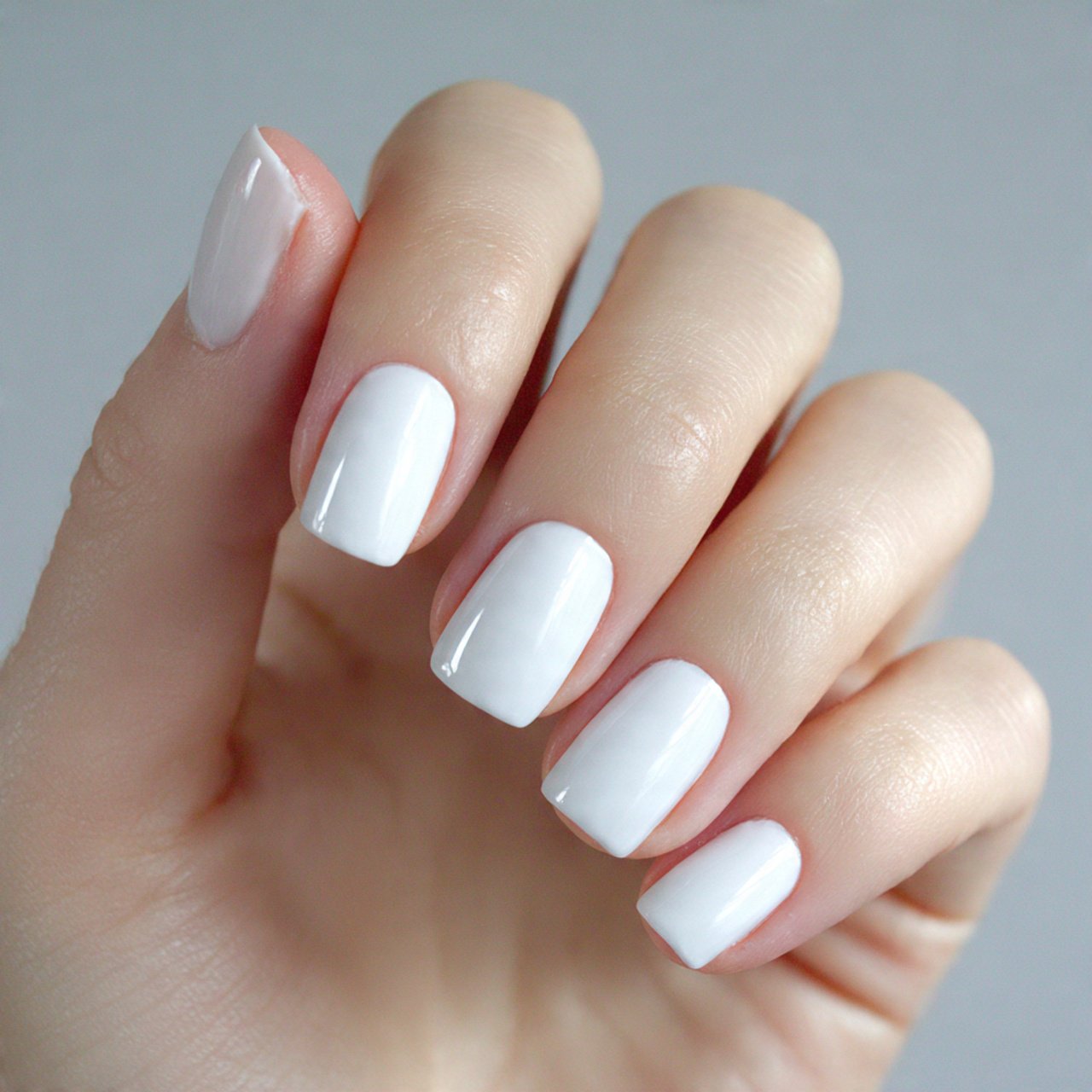 milky white nails decent looks nails