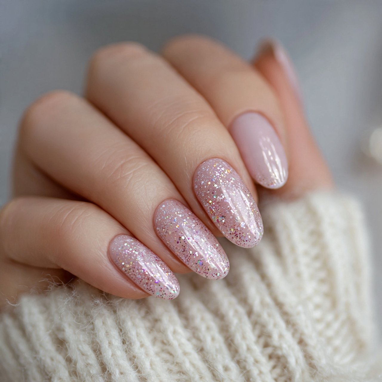 milky white soft glow nails attractive nails