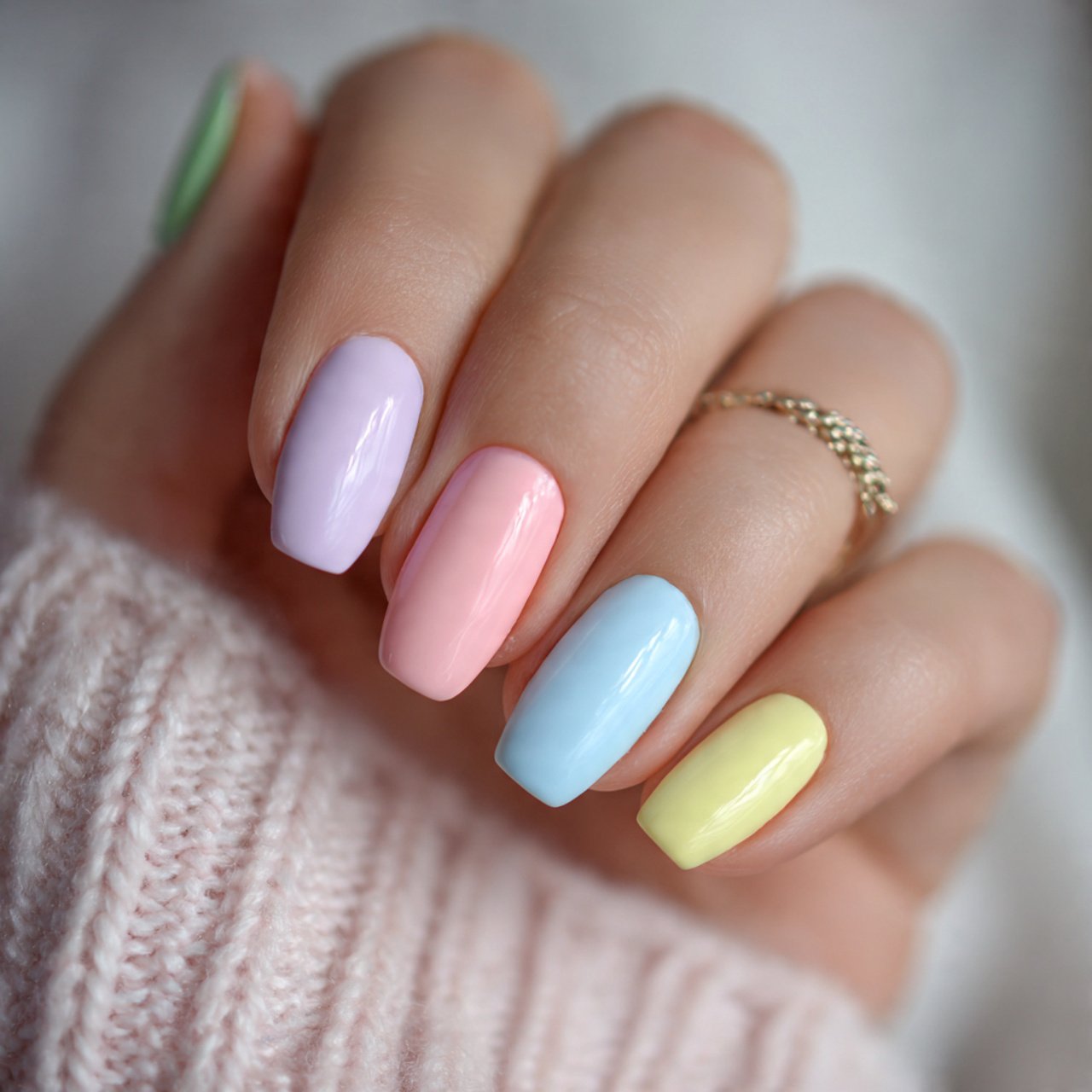 pastel skittle nails stunning nails