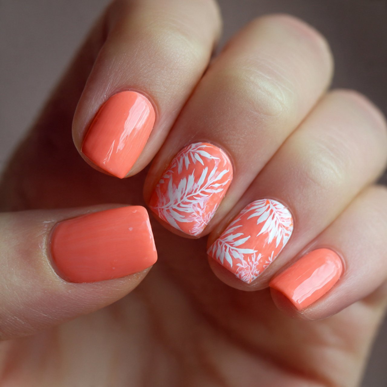 Nails Ideas: That Look Trendy, Wearable, and Salon-Worthy 11 peachy coral summer nails attractive nails