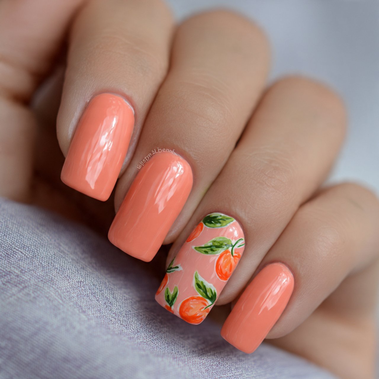 peachy florida nails