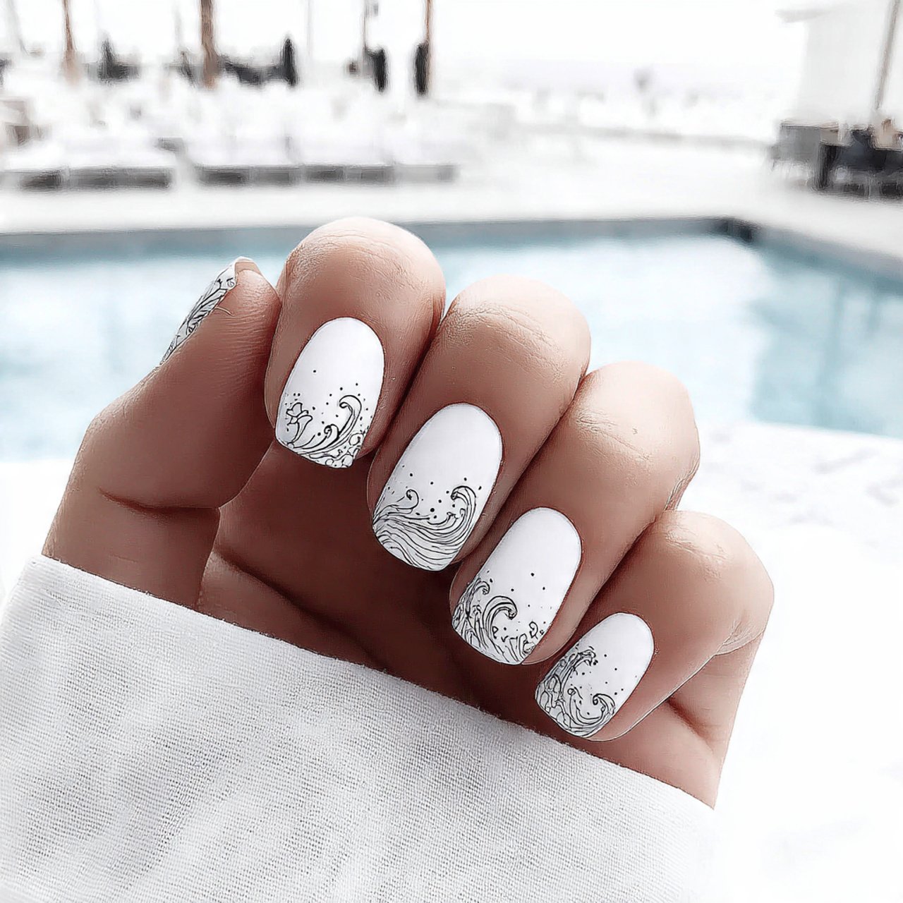 poolside turquoise nails attractive nails