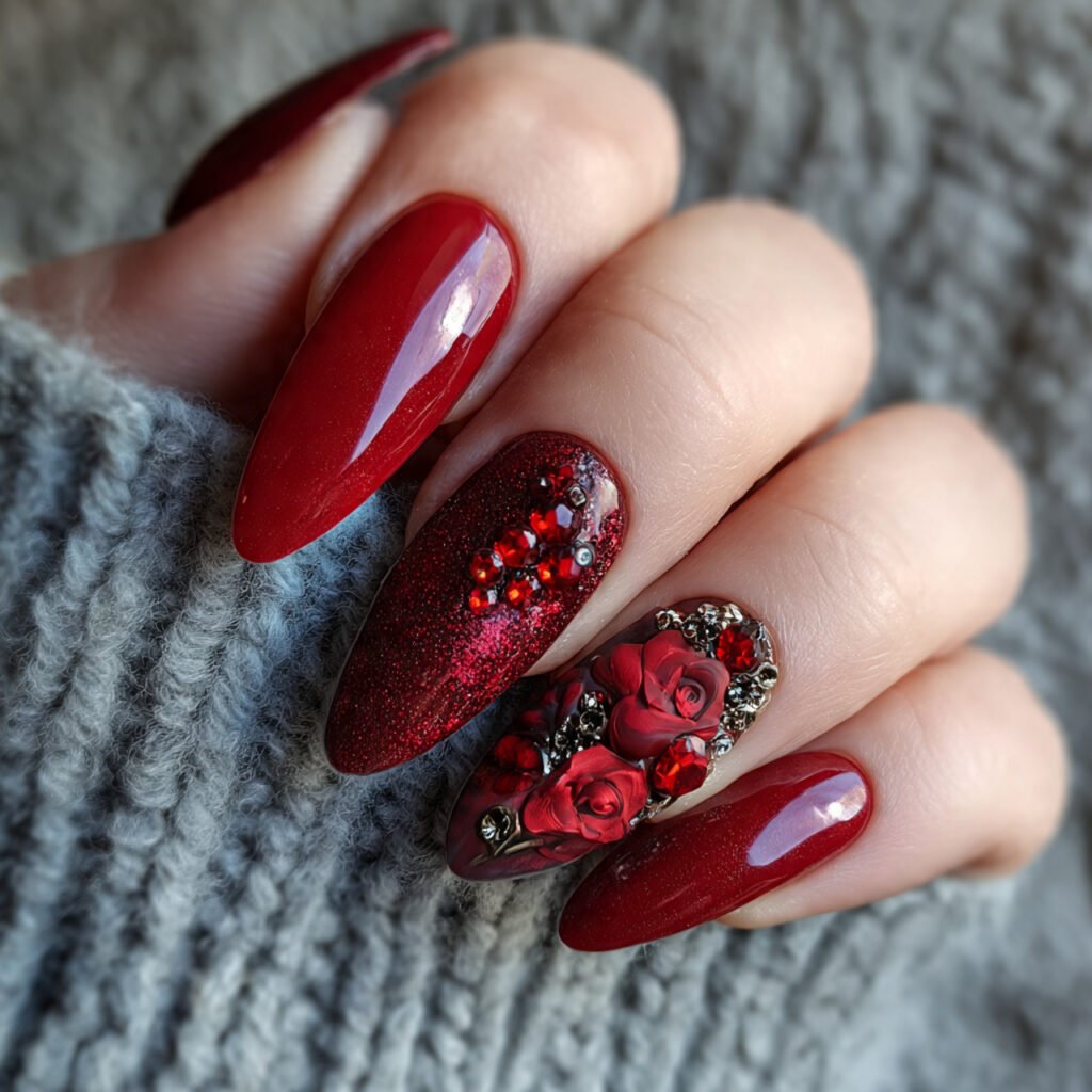 red velvet nails stunning nails