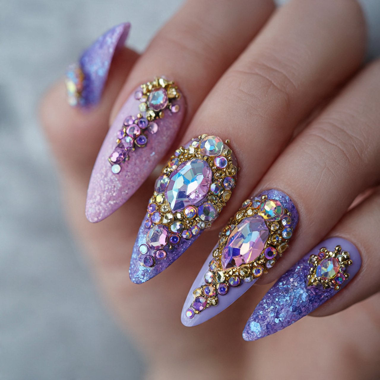 Rhinestone Nails: 15 Glamorous Designs That Still Look Polished and Wearable