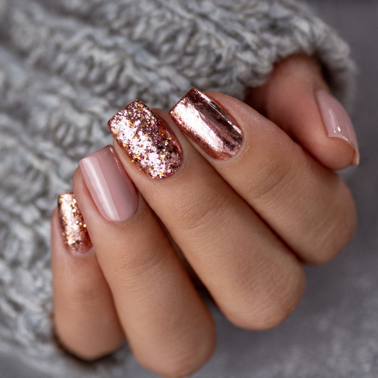 Nails Inspiration Summer: 15 Fresh, Stylish Nail Ideas for a Polished Seasonal Look 14 rose gold shimmer nails attractive nails