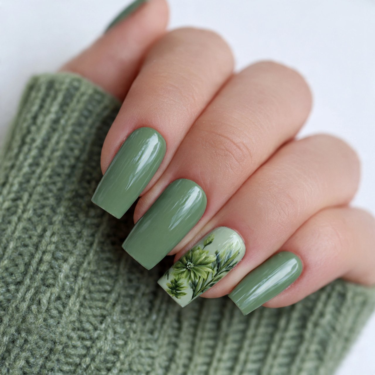 Nails Ideas: That Look Trendy, Wearable, and Salon-Worthy 8 sage green clean girl nails