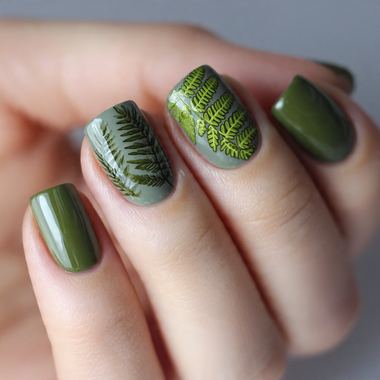 sage green nail designs attractive nails