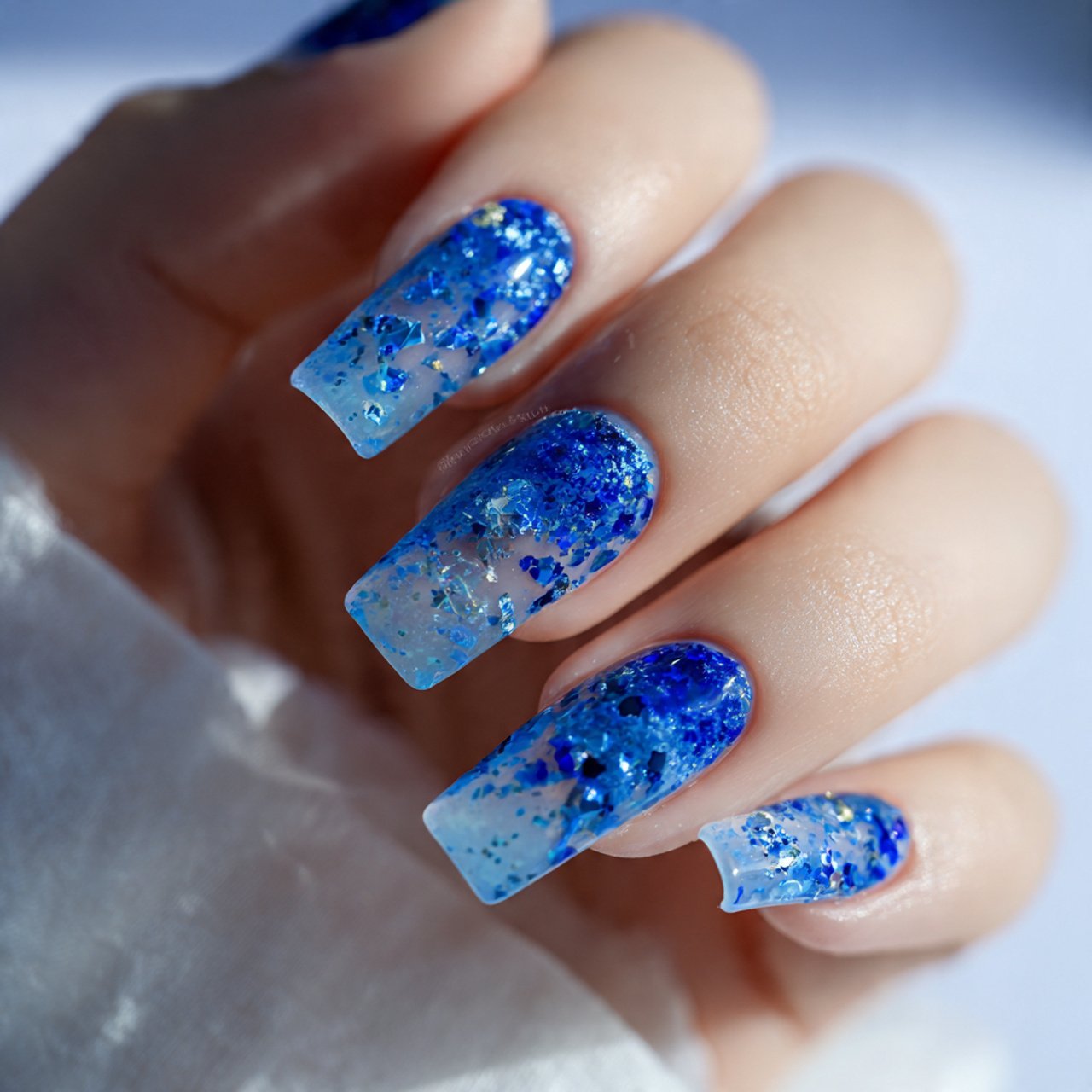 sapphire jelly nails