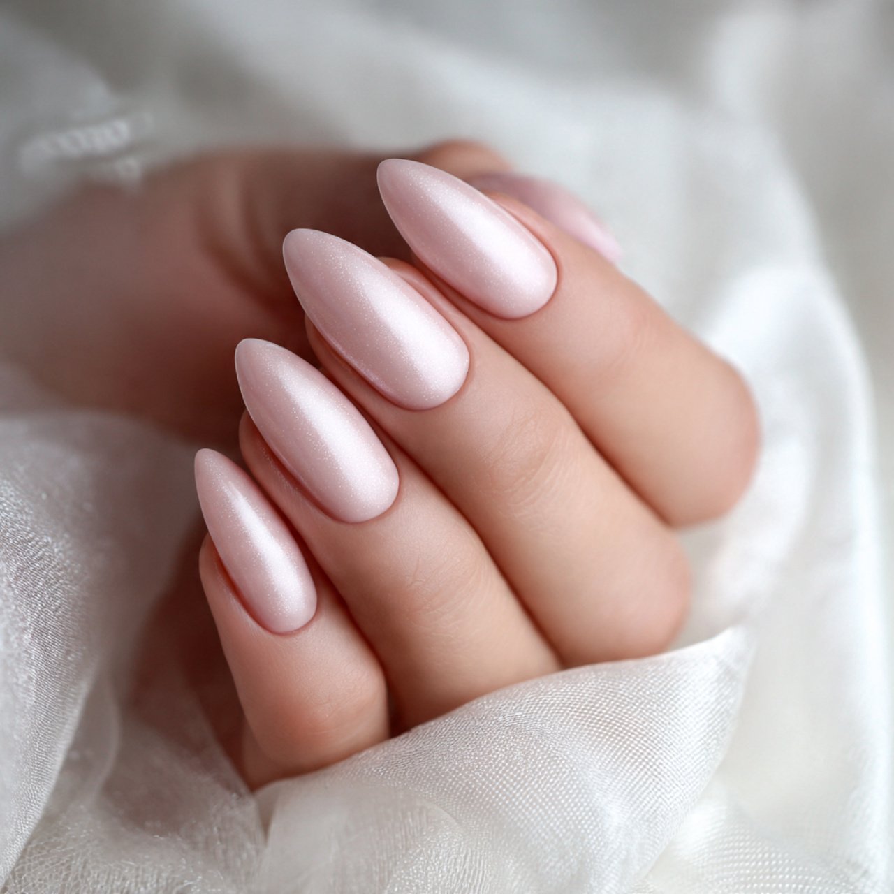 satin matte soft focus elegance natural look nails