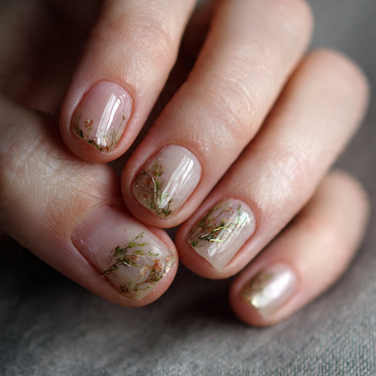 sheer gloss short nail designs nature look nails