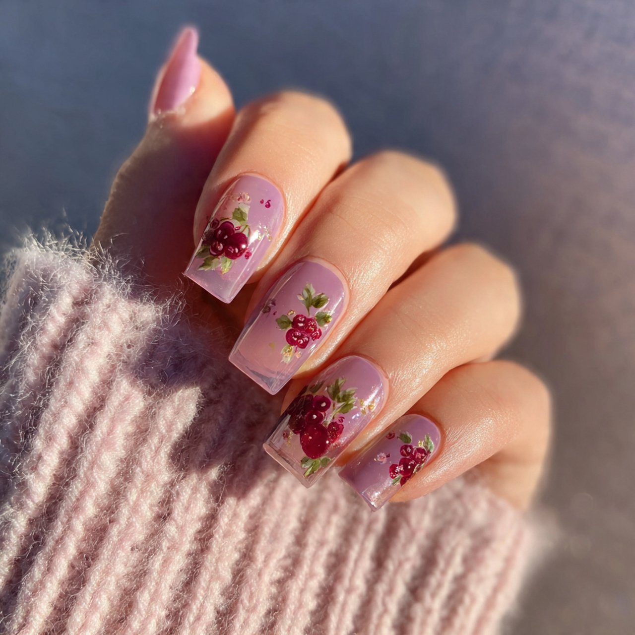 Nails Ideas: That Look Trendy, Wearable, and Salon-Worthy 12 sheer jelly berry nails tiny nails