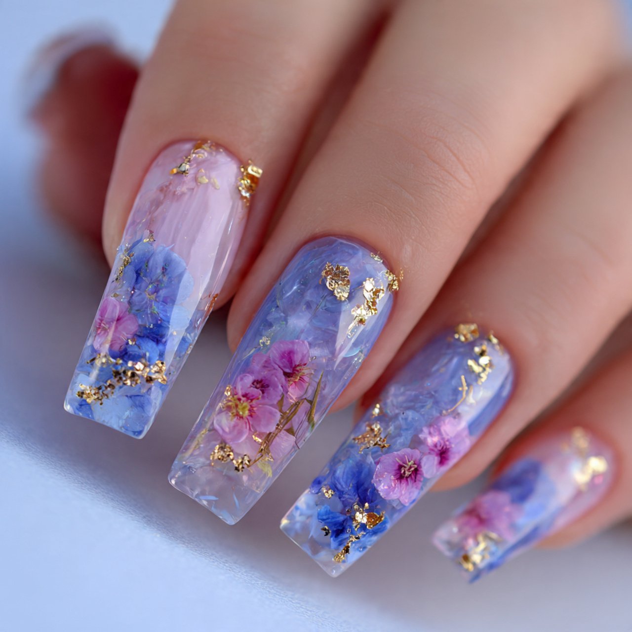 sheer jelly nails pretty nails