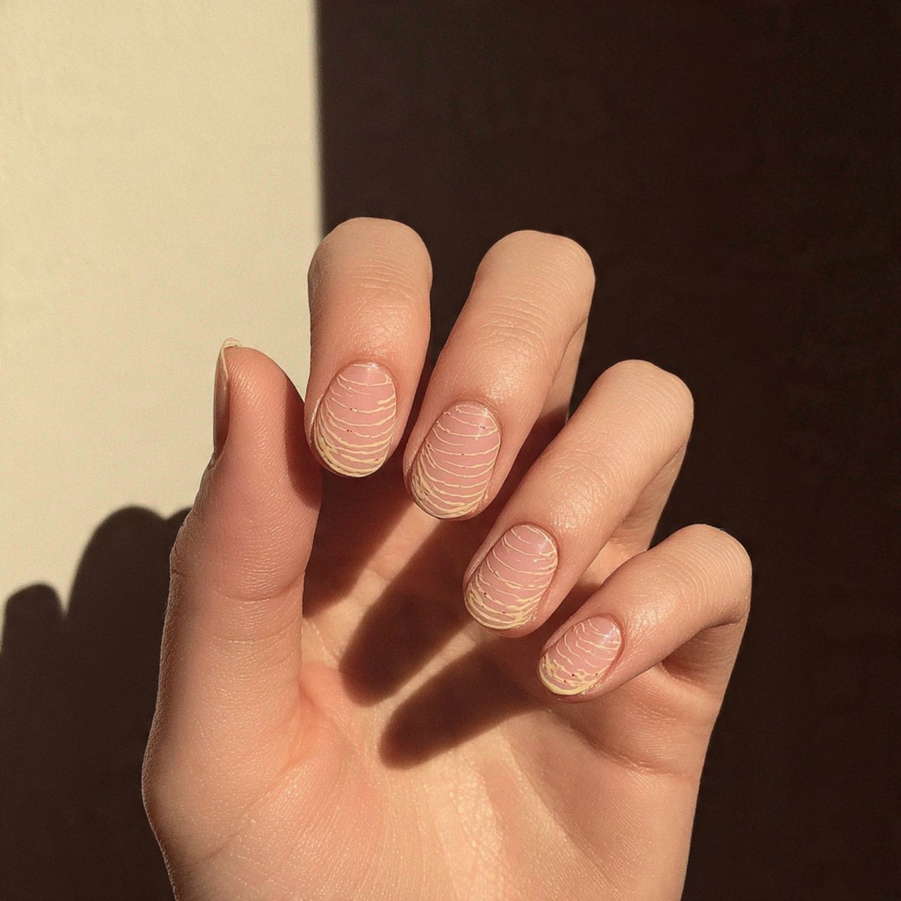 sheer natural pink and white ombre cool looks nail