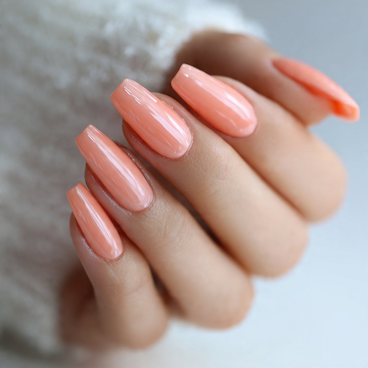 Nails Inspiration Simple: 15 Clean, Chic Nail Ideas That Always Look Polished 6 sheer peach nails gorgeous nails