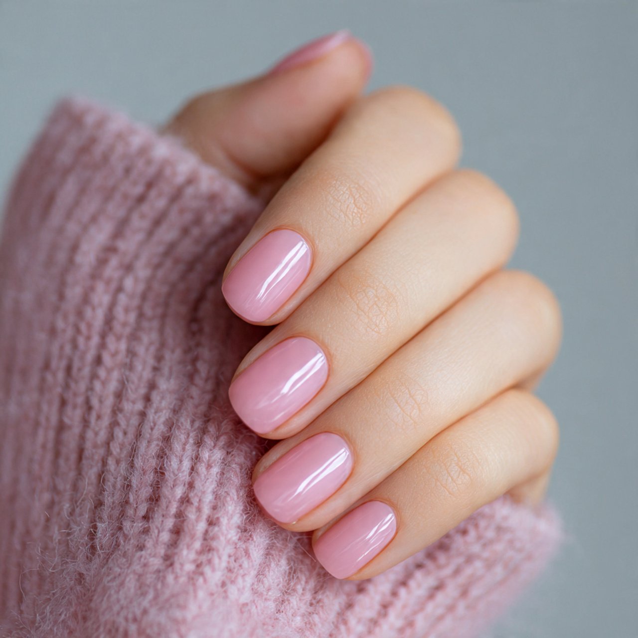 sheer pink healthy nail look flawless nails