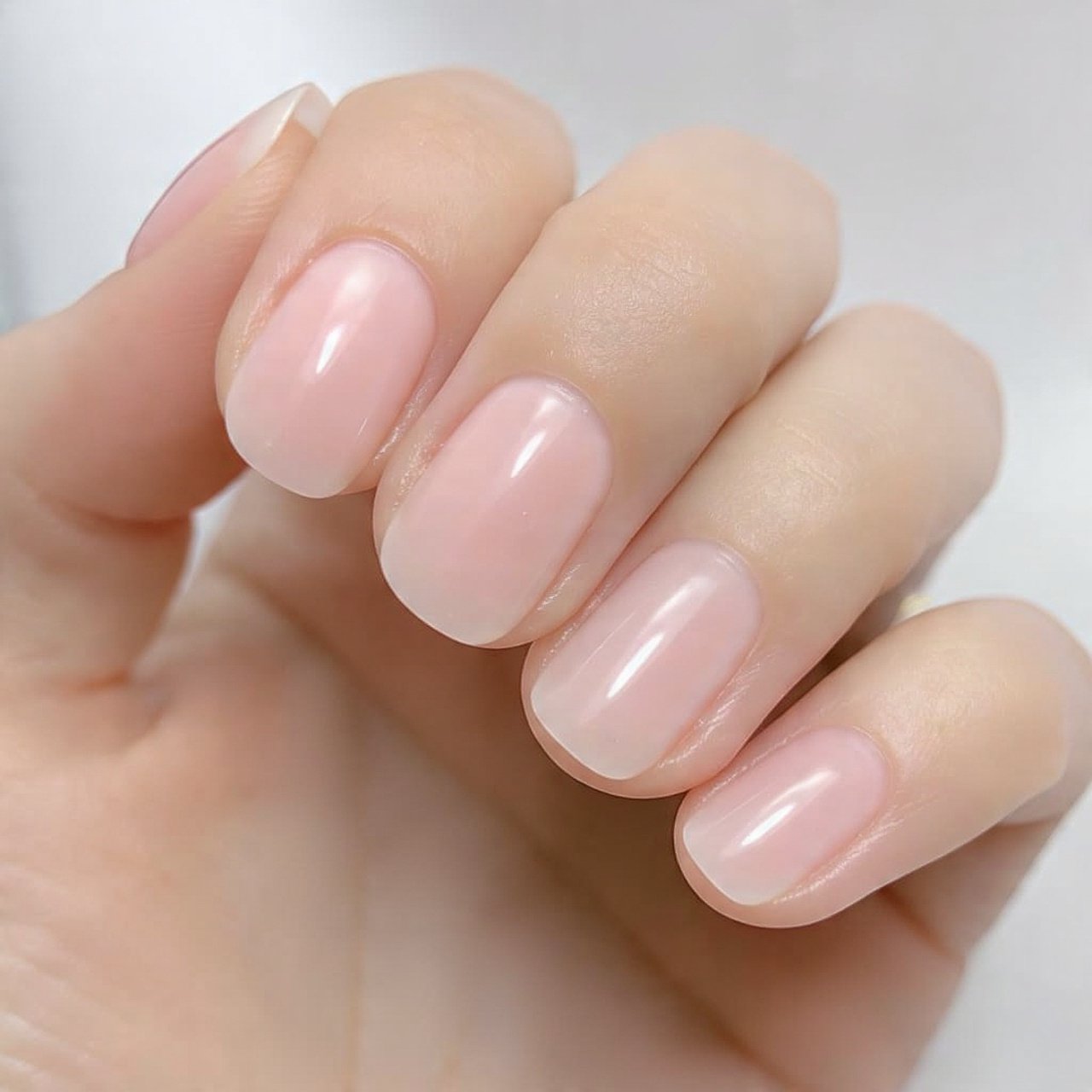 sheer pink your nails but better natural look nail