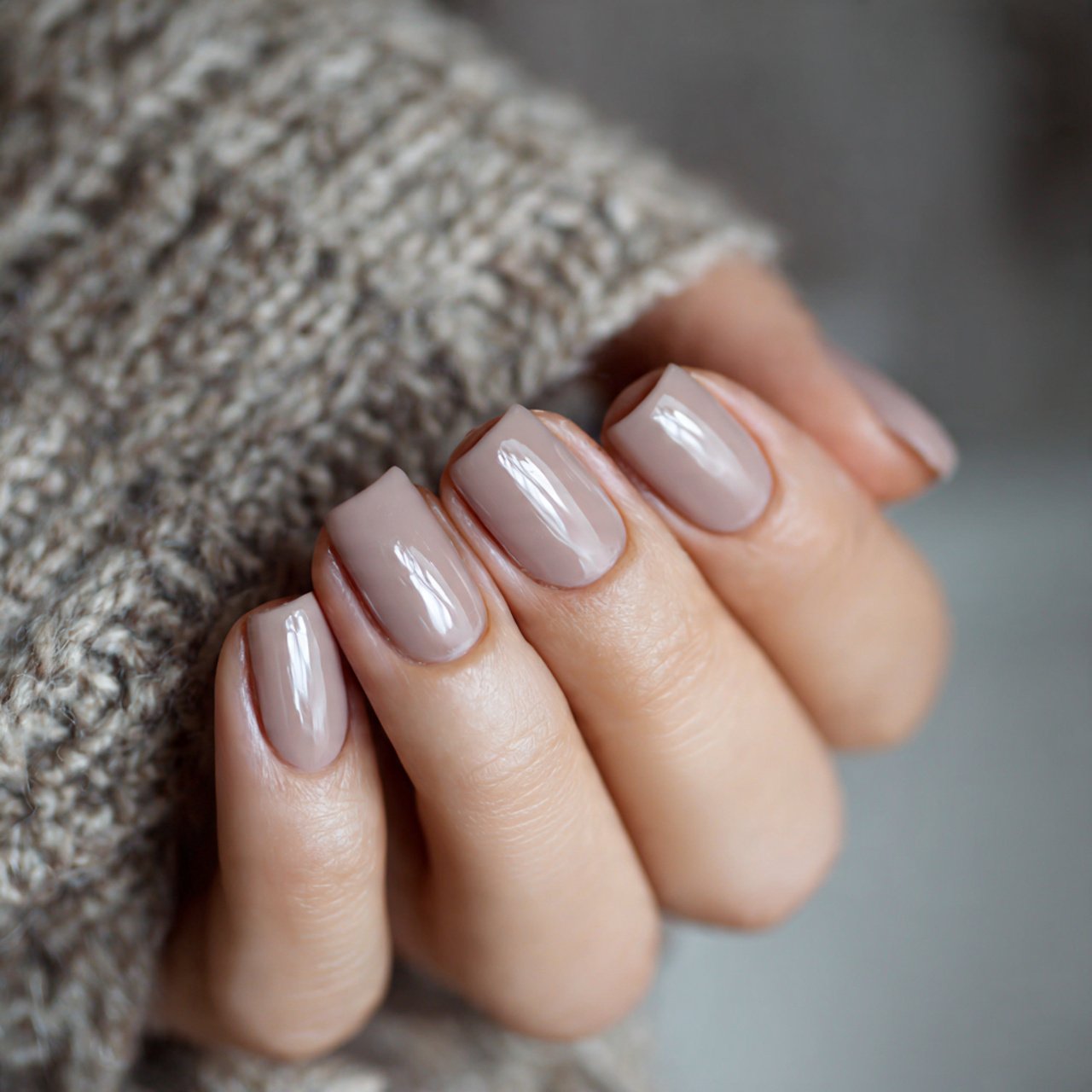 sheer taupe simple nails attractive nails