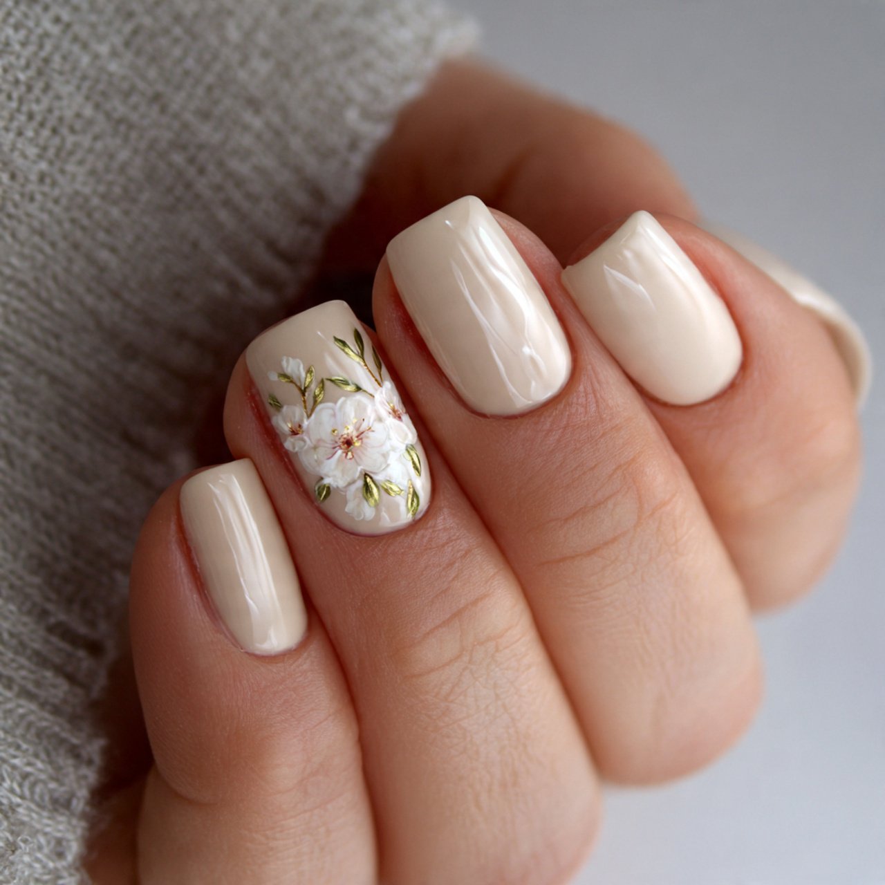 Nail Ideas Short: Nails Actually Suit 2 short cream nails attractive nails