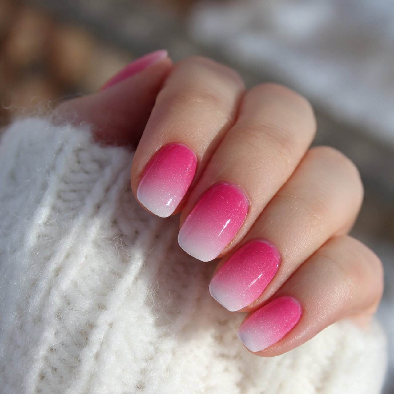 short pink and white ombre nails attractive nails