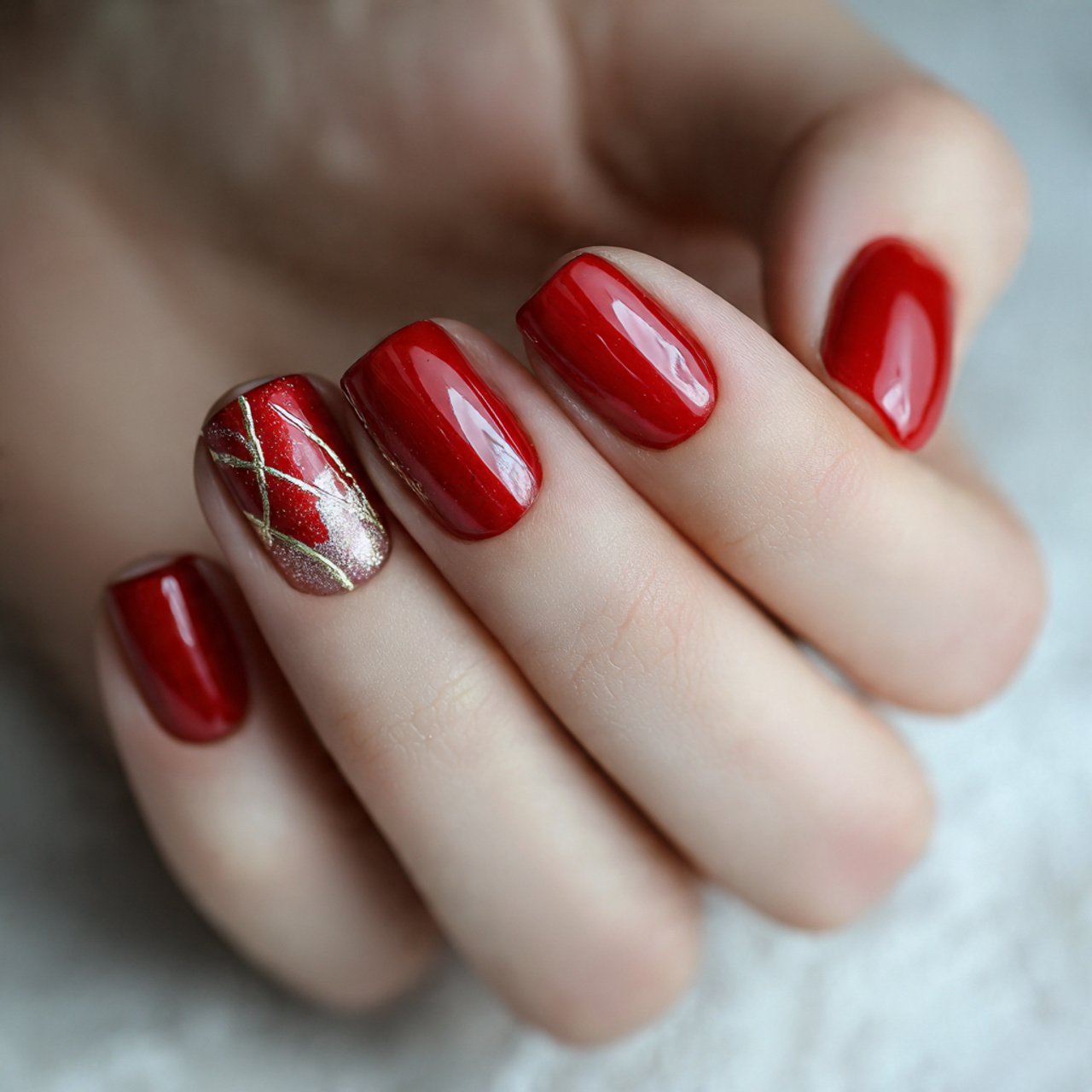 Nail Ideas Short: Nails Actually Suit 7 short red power nails beautiful nails