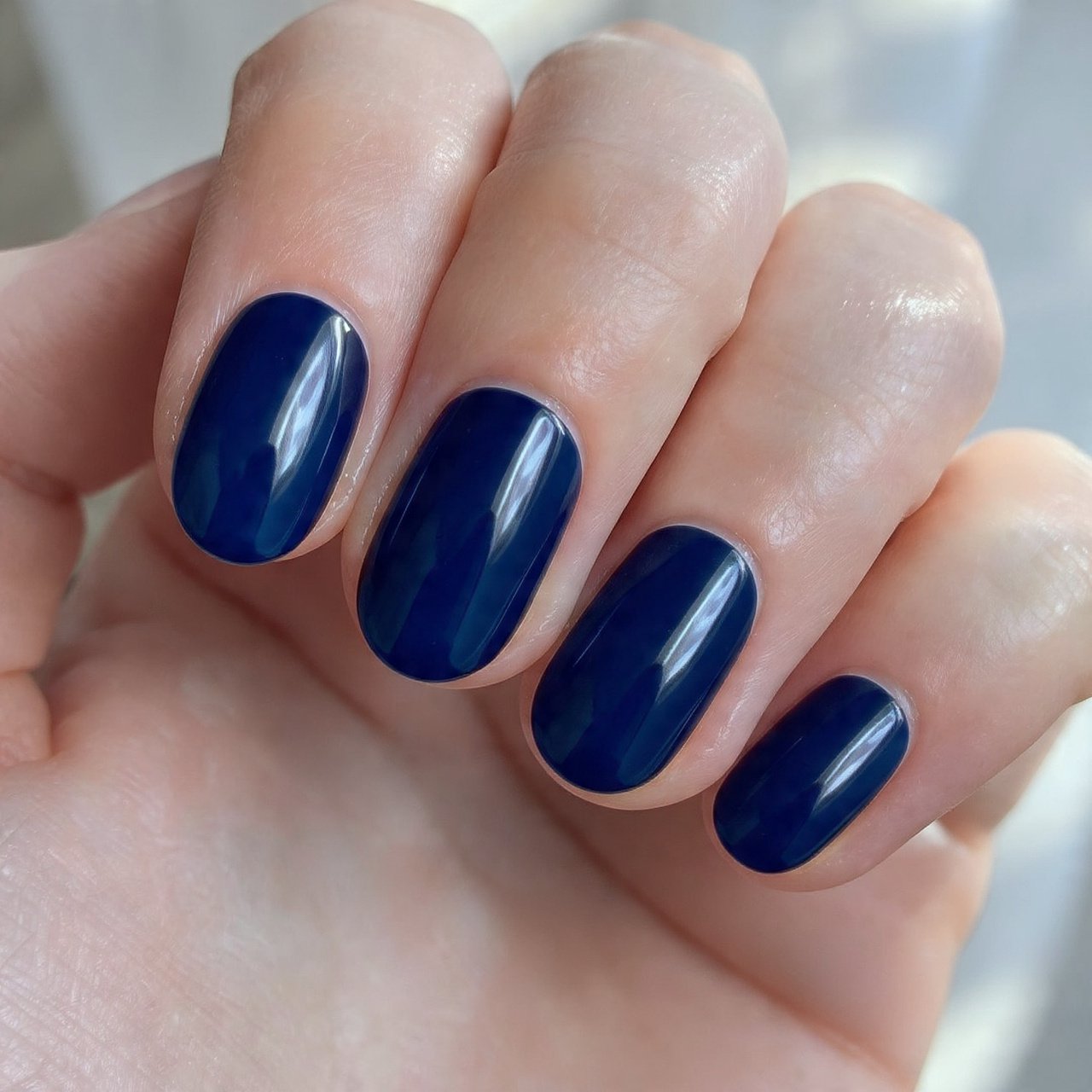 short squoval dark blue executive nails dreamy nai
