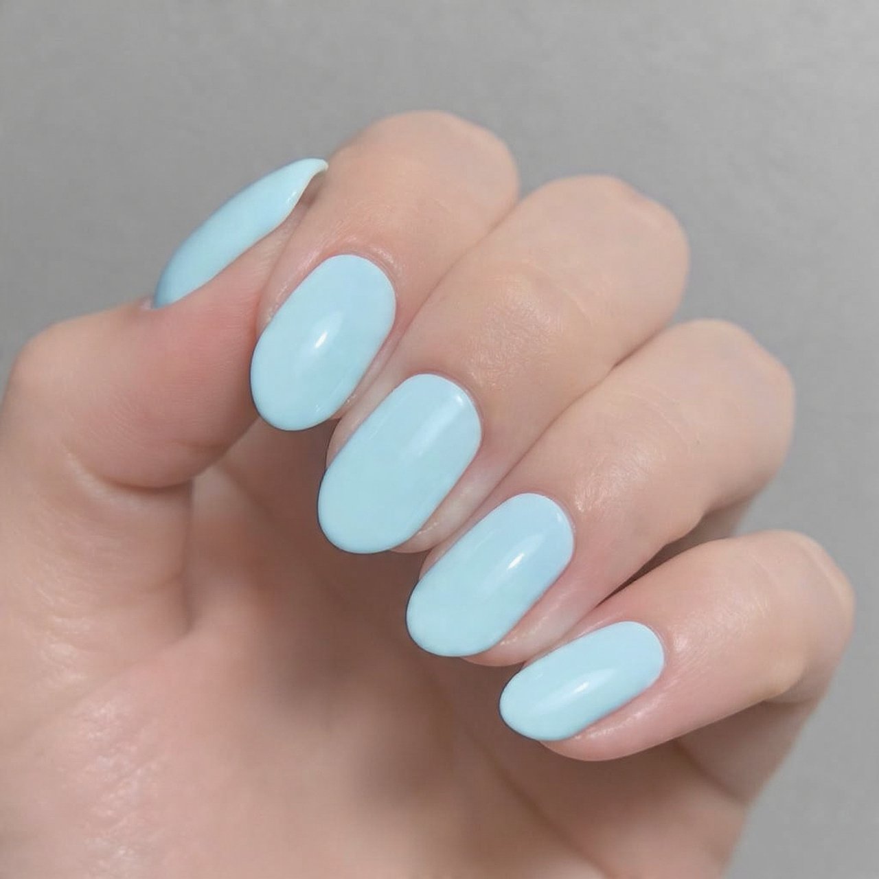 short squoval light blue everyday fresh nails