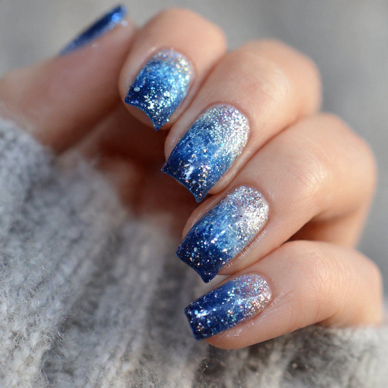 New Year's Nails: 15 Stunning Nail Designs to Ring in the New Year in Style 15 silver glitter galaxy nails attractive looks nails