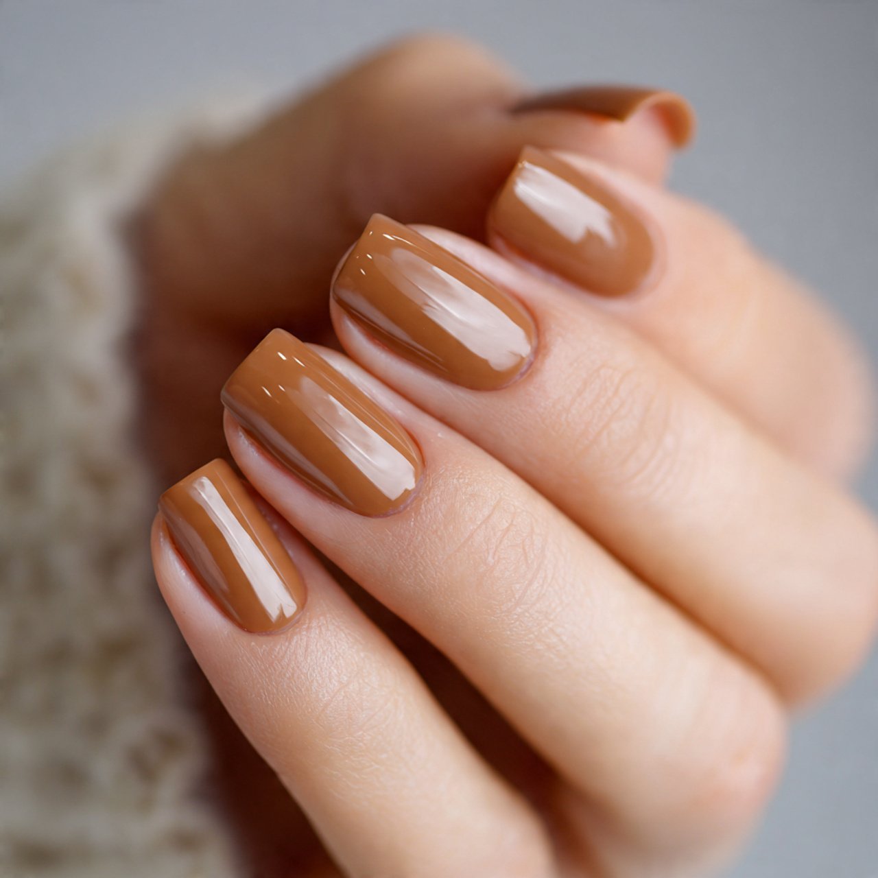 Nails Inspiration Simple: 15 Clean, Chic Nail Ideas That Always Look Polished 8 simple single color caramel nails natural nails