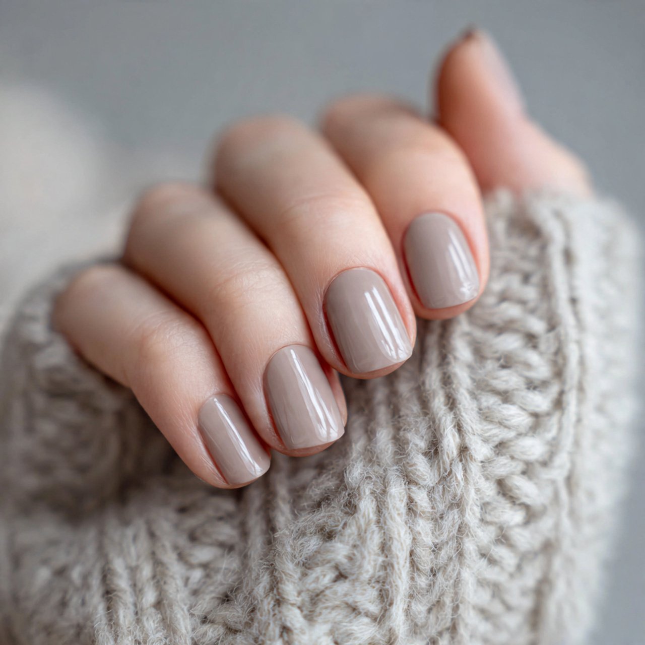 Nails Inspiration Simple: 15 Clean, Chic Nail Ideas That Always Look Polished 12 soft grey beige nails tiny nails